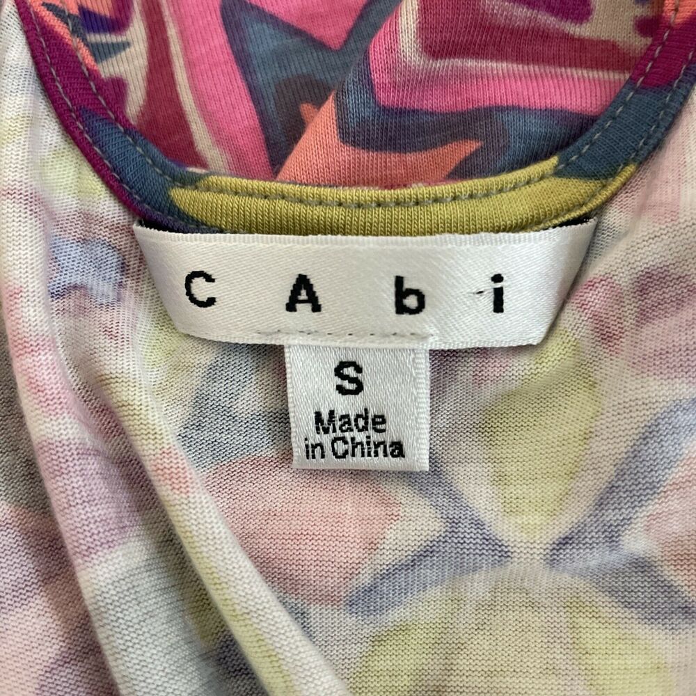 CAbi Harmony Racerback Southwest Geo Print Sleeveless Tank Top Pink Womens Small - Picture 10 of 12